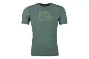 Tričko  ORTOVOX120 Cool Tec Mtn Logo T-shirt Men's Dark Pacific Blend