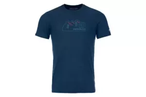 Tričko  ORTOVOX150 Cool Vintage Badge T-shirt Men's Deep Ocean
