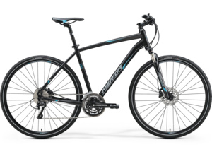 MERIDA Crossway 500 matt black (blue/grey)