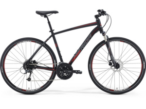 MERIDA Crossway 300 Matt Black (Red/Grey)