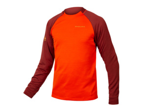 Dres s dlouhým rukávem ENDURA Singletrack Fleece Paprika