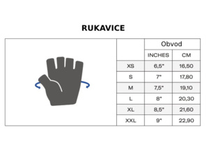 Rukavice SANTINI Brisk Blu Nautica