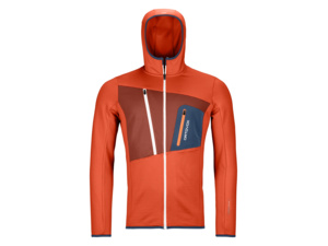 Mikina ORTOVOX Fleece grid desert orange