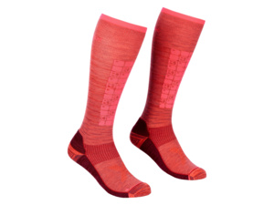 Ponožky ORTOVOX Ski compression long blush