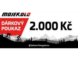 Dárkový poukaz MOJEKOLO 2000 Kč