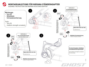 GHOST Nirvana kickstand Adapter