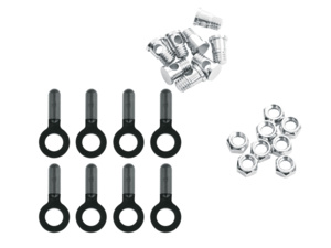 Náhradní díly pro blatníky SKS Set Of Bolts/Nuts/End Caps For Chromoplastics/Bluemels/Longboards