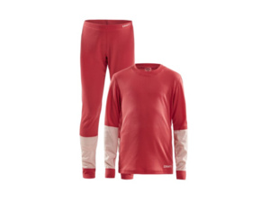 Dětské funkční set CRAFT Baselayer Red/Pink