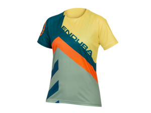 Dámský Dres ENDURA SingleTrack Print Tee LTD Deep Teal