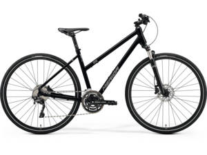 MERIDA Crossway 500-Lady Glossy Black (Matt Silver)