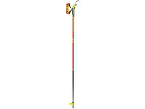 Skialpové hole LEKI Mezza Speed Naturalcarbon/Fluorescentred/Neonyellow