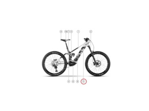 Kryt baterie HUSQVARNA Mountain Cross 6 2020 Black Matt