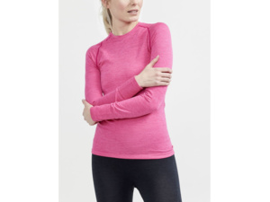 Dámské tričko s dlouhým rukávem CRAFT Core Dry Active Comfort Pink