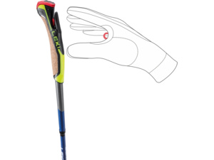 Nordic walking hole LEKI Traveller FX.One Carbon, Silvergray-Midnightblue