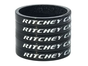 Podložky RITCHEY Spacers Wcs Carbon Black Ud Glossy 1-1/8 5mm X 5Pc