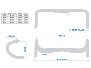 Silniční řidítka RITCHEY Comp Streem Internal Routing