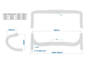 Silniční řídítka RITCHEY Wcs Carbon Evocurve Internal Routing