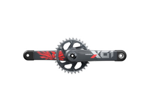 Kliky SRAM X01 Eagle Boost DUB 12s 32T Lunar Oxy Red C2