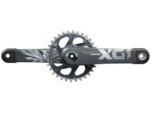 Kliky SRAM X01 Eagle Superboost+ DUB 12s 32T Lunar Polar Black C2