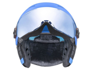 Přilba UVEX Rocket JR Visor Blue mat- 51-55cm