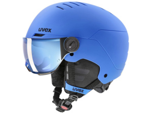 Přilba UVEX Rocket JR Visor Blue mat- 51-55cm