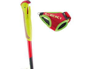 Dětské běžecké hole LEKI HRC Junior Bright Red-Black-Neonyellow