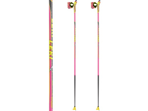 Běžecké hole LEKI HRC Max F Neonpink-Lightanthracite-Neonyellow