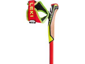 Běžecké hole LEKI HRC Max Bright Red-Neonyellow-Carbon Structure