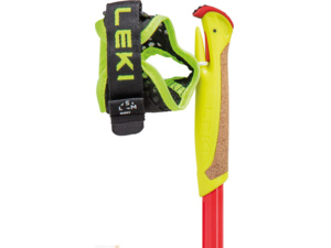 Trekingové hole LEKI Ultratrail FX Junior Naturalcarbon-Bright Red-Neonyellow 95-110 cm