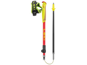 Trekingové hole LEKI Ultratrail FX Junior Naturalcarbon-Bright Red-Neonyellow 95-110 cm