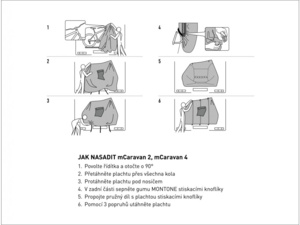 Plachta na kola bike mCaravan 4