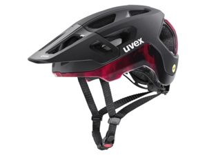 Helma UVEX React MIPS Black-Ruby Red Matt