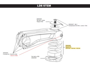 Náhradní díl LOOK Spacers Kit - E 765/Gravel Lds Stem