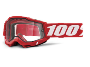 Brýle 100% Accuri 2 Enduro MTB Neon/Red/Clear Lens