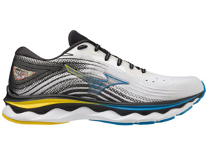 Běžecké boty MIZUNO Wave Sky 6 White / Cyber Yellow / Indigo Bunting