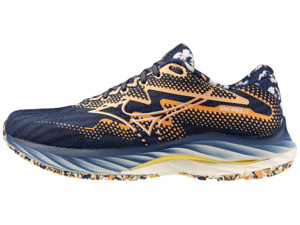 Dámské běžecké boty MIZUNO Wave Rider 27 ( Roxy )  - Naval Academy/White/Peach Fuzz