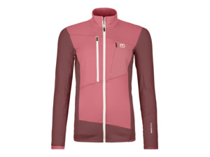 Dámská Mikina ORTOVOX Fleece Grid Jacket Women's Mountain Rose