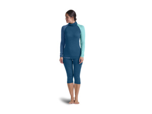 Dámské Spodní prádlo ORTOVOX 120 Competition Light Hoody Women's Petrol Blue