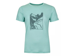 Dámské Tričko ORTOVOX 120 Cool Tec Mtn Cut T-shirt Women's Aquatic Ice