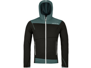 Mikina ORTOVOX Fleece Light Hoody Men's Black Raven