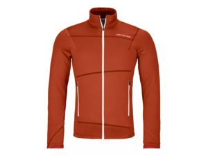 Mikina ORTOVOX Fleece Light Jacket Men's Clay Orange