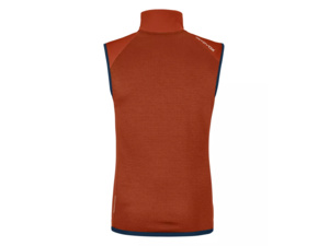 Vesta ORTOVOX Fleece Grid Vest Men's Clay Orange