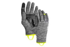Rukavice ORTOVOX Fleece Light Glove Men's Black Steel Blend