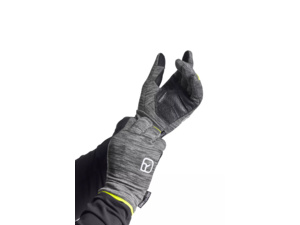 Rukavice ORTOVOX Fleece Light Glove Men's Black Steel Blend