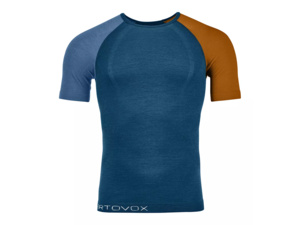 Spodní prádlo ORTOVOX 120 Competition Light Short Sleeve Men's Petrol Blue