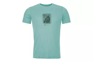 Tričko ORTOVOX 120 Cool Tec Mtn Cut T-shirt Men's Aquatic Ice