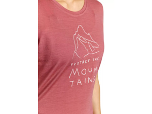 Dámské Tričko ORTOVOX 150 Cool Mtn Protector T-shirt Women's Wild Rose