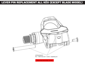 Náhradní díl LOOK Set Of Keo Axle Lever (Set Of 1)