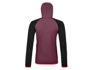 Dámská mikina s kapucí ORTOVOX Fleece Gp Classic Knit Hoody Mountain Rose