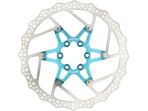 Brzdový kotouč Reverse Alloy/Steel 180mm - Light-Blue